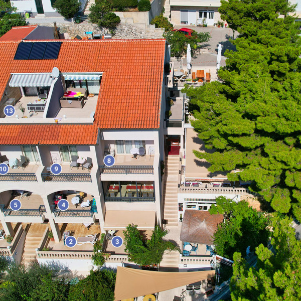 Bedrooms, Villa Petra, Villa Petra and Villa Antica near the sea, Brela, Dalmatia, Croatia Brela